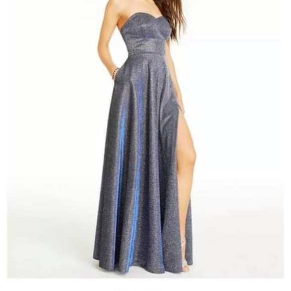 B Darlin Dresses & Skirts - Macy’s B.Darlin Lace-up Back glitter gown